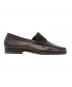 中古・古着 Santoni (サントーニ) スウェード切替ローファー ブラウン サイズ: 7 1/2：15000円