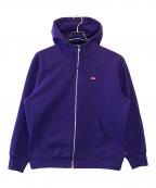 SUPREMEシュプリーム）の古着「SmallBox ZipUp HoodedSweatshirt」｜パープル