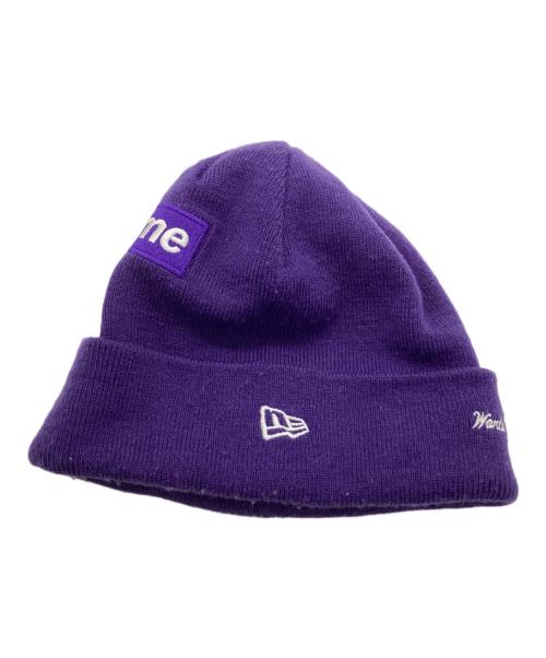 SUPREME（シュプリーム）Supreme (シュプリーム) クロスボックスロゴビーニー パープルの古着・服飾アイテム