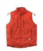 Hysteric Glamourヒステリックグラマー）の古着「VIXEN GIRL ワッペン ミリタリーベスト」｜オレンジ