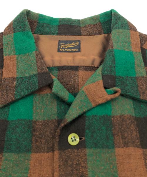 TENDERLOIN（テンダーロイン）TENDERLOIN (テンダーロイン) T-WOOL SHT Pブロックチェックシャツ グリーン サイズ:SMALLの古着・服飾アイテム
