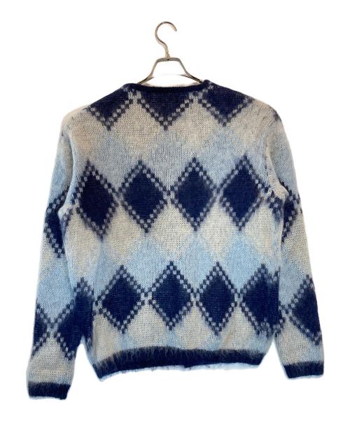 SOPHNET.（ソフネット）SOPHNET. (ソフネット) MOHAIR ARGYLE CARDIGAN ブルー サイズ:1の古着・服飾アイテム