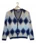 SOPHNET.（ソフネット）の古着「MOHAIR ARGYLE CARDIGAN」｜ブルー
