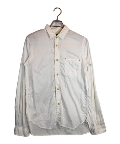 COMME des GARCONS HOMME（コムデギャルソン オム）COMME des GARCONS HOMME (コムデギャルソン オム) 綿ブロード長袖シャツ ホワイト サイズ:Sの古着・服飾アイテム