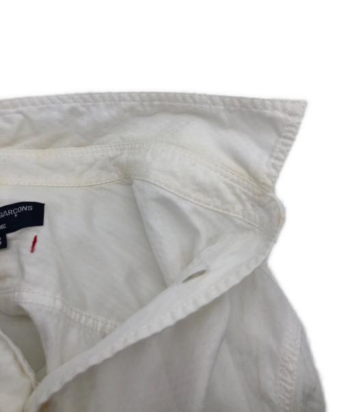 COMME des GARCONS HOMME（コムデギャルソン オム）COMME des GARCONS HOMME (コムデギャルソン オム) 綿ブロード長袖シャツ ホワイト サイズ:Sの古着・服飾アイテム