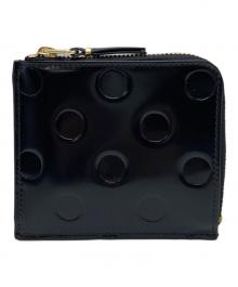 COMME des GARCONS（コムデギャルソン）の古着「POLKA DOTS EMBOSSED WALLET」｜ブラック