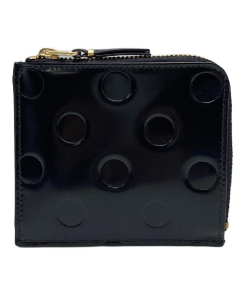 COMME des GARCONS（コムデギャルソン）COMME des GARCONS (コムデギャルソン) POLKA DOTS EMBOSSED WALLET ブラックの古着・服飾アイテム