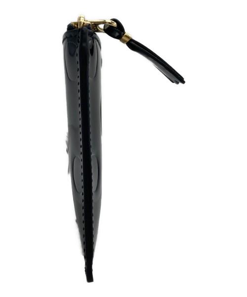 COMME des GARCONS（コムデギャルソン）COMME des GARCONS (コムデギャルソン) POLKA DOTS EMBOSSED WALLET ブラックの古着・服飾アイテム