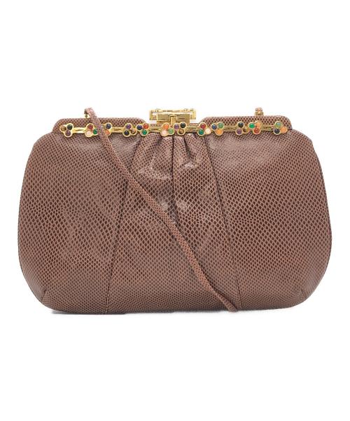JUDITH LEIBER（ジュディス・ライバー）JUDITH LEIBER (ジュディス・ライバー) ショルダーバッグ ブラウンの古着・服飾アイテム