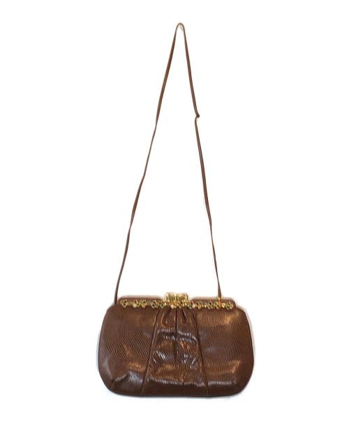 JUDITH LEIBER（ジュディス・ライバー）JUDITH LEIBER (ジュディス・ライバー) ショルダーバッグ ブラウンの古着・服飾アイテム