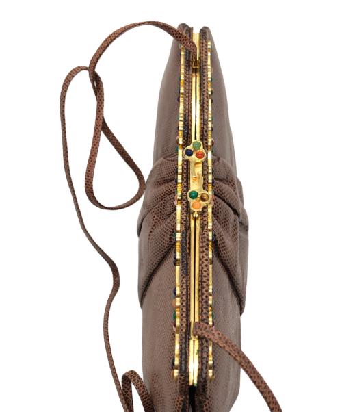 JUDITH LEIBER（ジュディス・ライバー）JUDITH LEIBER (ジュディス・ライバー) ショルダーバッグ ブラウンの古着・服飾アイテム