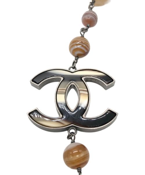 CHANEL（シャネル）CHANEL (シャネル) ココマーク ロングパール ネックレス ブラウンの古着・服飾アイテム