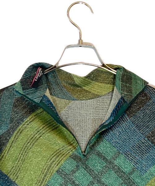 LEONARD FASHION（レオナールファッション）LEONARD FASHION (レオナールファッション) キュプラ長袖カットソー グリーン サイズ:LLの古着・服飾アイテム