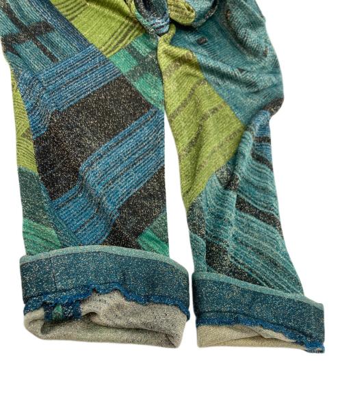 LEONARD FASHION（レオナールファッション）LEONARD FASHION (レオナールファッション) キュプラ長袖カットソー グリーン サイズ:LLの古着・服飾アイテム