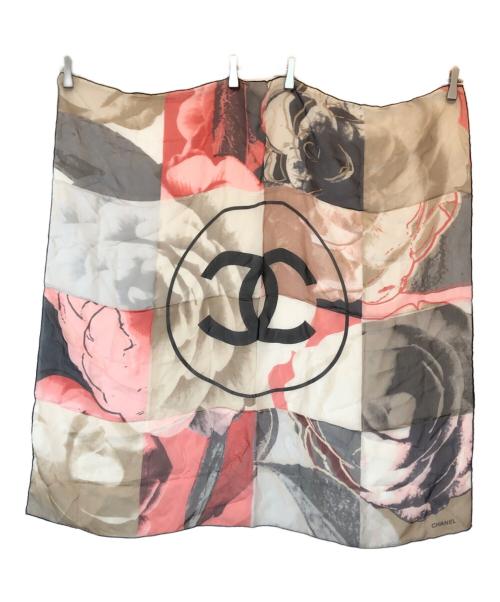 CHANEL（シャネル）CHANEL (シャネル) シルクスカーフ ベージュ サイズ:下記参照の古着・服飾アイテム