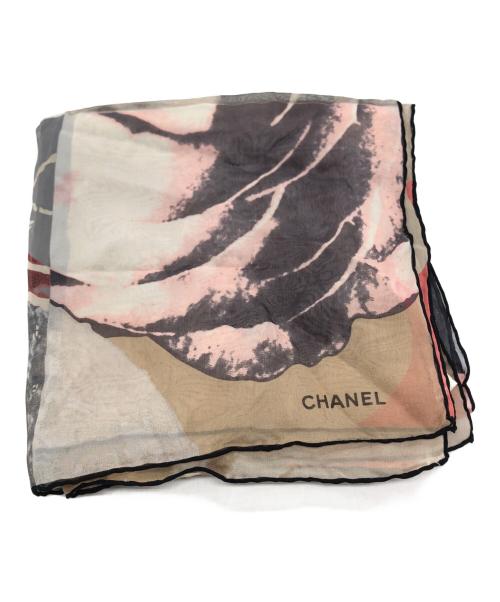 CHANEL（シャネル）CHANEL (シャネル) シルクスカーフ ベージュ サイズ:下記参照の古着・服飾アイテム