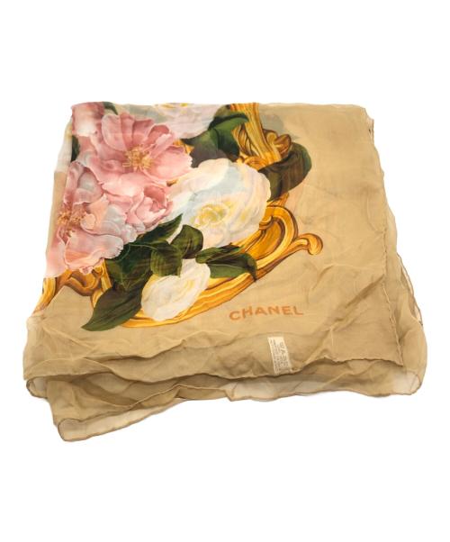 CHANEL（シャネル）CHANEL (シャネル) 大判シルクスカーフ ブラウン サイズ:下記参照の古着・服飾アイテム
