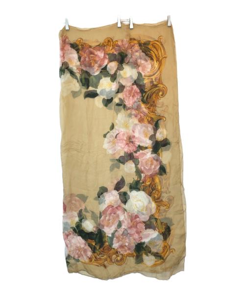 CHANEL（シャネル）CHANEL (シャネル) 大判シルクスカーフ ブラウン サイズ:下記参照の古着・服飾アイテム