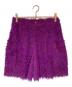 PLEATS PLEASE（プリーツプリーズ）の古着「シャギーハーフパンツ」｜パープル