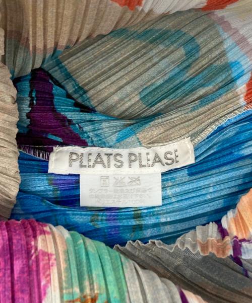 PLEATS PLEASE（プリーツプリーズ）PLEATS PLEASE (プリーツプリーズ) 総柄ノースリーブプリーツブラウス ホワイト サイズ:SIZE 3の古着・服飾アイテム