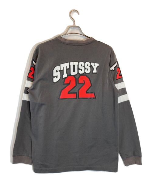 stussy（ステューシー）stussy (ステューシー) バックプリントカットソー グレー サイズ:Lの古着・服飾アイテム