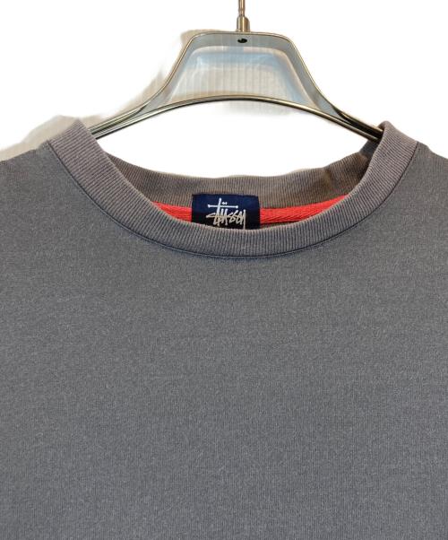 stussy（ステューシー）stussy (ステューシー) バックプリントカットソー グレー サイズ:Lの古着・服飾アイテム