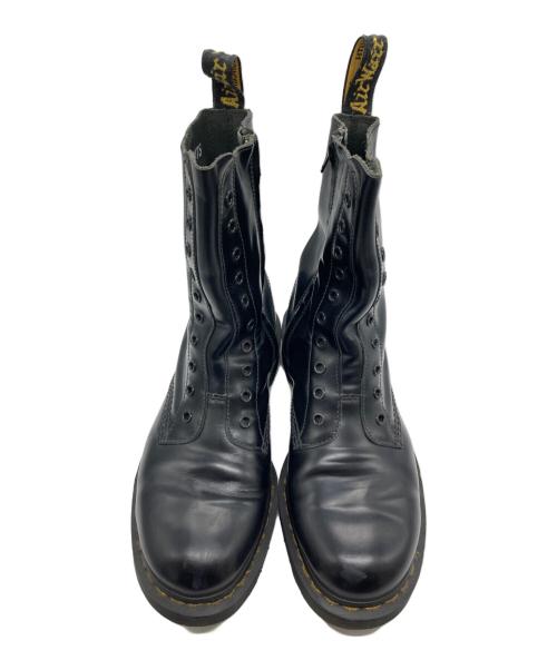 Dr.Martens（ドクターマーチン）Dr.Martens (ドクターマーチン) vetement (ヴェットモン) 10ホールブーツ ブラック サイズ:UK 9 1/2の古着・服飾アイテム