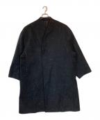 LAD MUSICIANラッドミュージシャン）の古着「COLLARLESS BIG CHESTER COAT」｜ブラック
