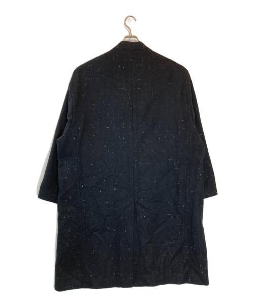 LAD MUSICIAN（ラッドミュージシャン）LAD MUSICIAN (ラッドミュージシャン) COLLARLESS BIG CHESTER COAT ブラック サイズ:44の古着・服飾アイテム