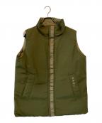 WHITE MOUNTAINEERING×TAIONホワイトマウンテ二アニング×タイオン）の古着「REVERSIBLE DOWN VEST」｜オリーブ