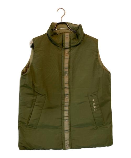 WHITE MOUNTAINEERING（ホワイトマウンテ二アニング）WHITE MOUNTAINEERING (ホワイトマウンテ二アニング) TAION (タイオン) REVERSIBLE DOWN VEST オリーブ サイズ:Mの古着・服飾アイテム