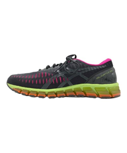 asics（アシックス）asics (アシックス) SPORTSTYLE GEL-QUANTUM ブラック×ピンク サイズ:US11の古着・服飾アイテム