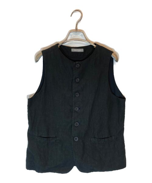 nest Robe（ネストローブ）nest Robe (ネストローブ) ブラックリネンクルーネックベスト ブラック サイズ:SIZE Freeの古着・服飾アイテム