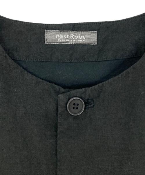 nest Robe（ネストローブ）nest Robe (ネストローブ) ブラックリネンクルーネックベスト ブラック サイズ:SIZE Freeの古着・服飾アイテム