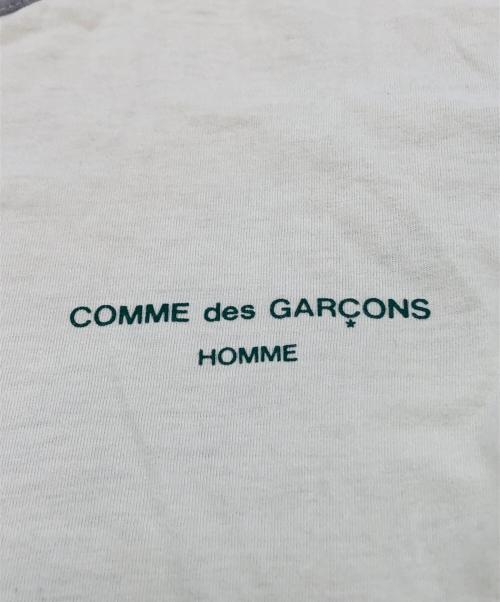 COMME des GARCONS HOMME（コムデギャルソン オム）COMME des GARCONS HOMME (コムデギャルソン オム) バイカラーロゴカットソー イエロー×グレー サイズ:下記参照の古着・服飾アイテム