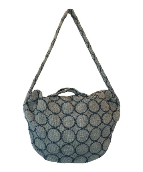 mina perhonen（ミナ ペルホネン）mina perhonen (ミナ ペルホネン) tambourine body bag タンバリン ボディバッグ ブルーの古着・服飾アイテム