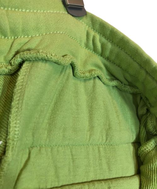 DIESEL（ディーゼル）DIESEL (ディーゼル) 22AWP-MARTAINOFFダメージ加工ワイドスウェットパンツ ホワイト×グリーン サイズ:XLの古着・服飾アイテム