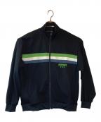 Hysteric Glamourヒステリックグラマー）の古着「HIGH ENERGY トラックジャケット」｜ブラック×グリーン