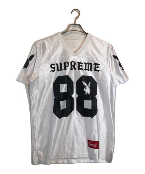 SUPREME（シュプリーム）Supreme (シュプリーム) PLAY BOY (プレイボーイ) ゲームシャツ ホワイト サイズ:Mの古着・服飾アイテム