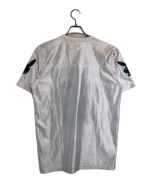 SUPREME（シュプリーム）Supreme (シュプリーム) PLAY BOY (プレイボーイ) ゲームシャツ ホワイト サイズ:Mの古着・服飾アイテム