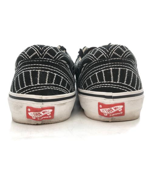 VANS（ヴァンズ）VANS (ヴァンズ) Supreme (シュプリーム) ローカットスニーカー ブラック×ホワイト サイズ:SIZE 28cmの古着・服飾アイテム