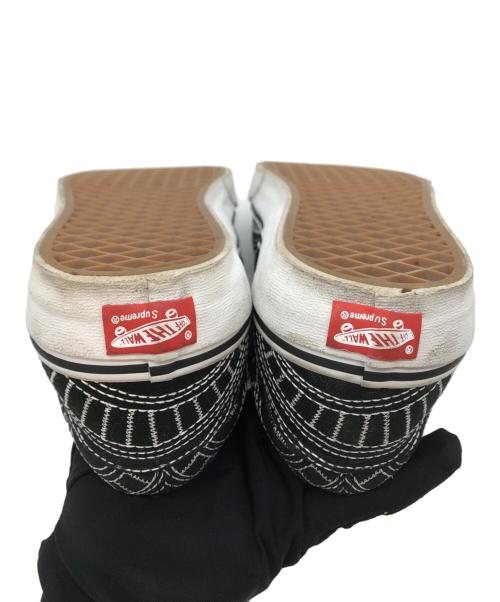 VANS（ヴァンズ）VANS (ヴァンズ) Supreme (シュプリーム) ローカットスニーカー ブラック×ホワイト サイズ:SIZE 28cmの古着・服飾アイテム