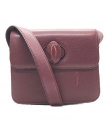 Cartier（カルティエ）の古着「マストライン ターンロック ショルダーバッグ」｜ボルドー