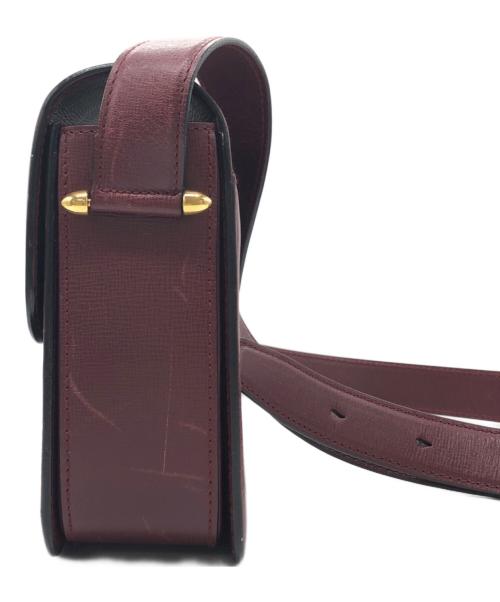 Cartier（カルティエ）Cartier (カルティエ) マストライン ターンロック ショルダーバッグ ボルドーの古着・服飾アイテム
