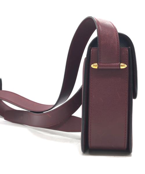 Cartier（カルティエ）Cartier (カルティエ) マストライン ターンロック ショルダーバッグ ボルドーの古着・服飾アイテム