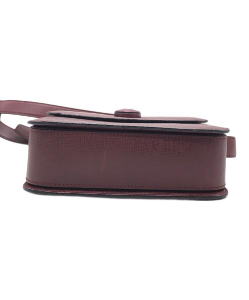 Cartier（カルティエ）Cartier (カルティエ) マストライン ターンロック ショルダーバッグ ボルドーの古着・服飾アイテム
