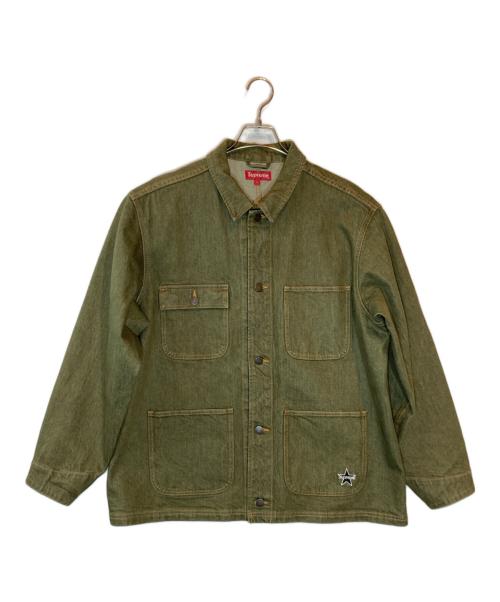 SUPREME（シュプリーム）Supreme (シュプリーム) Denim chore coat カーキ サイズ:SIZE Lの古着・服飾アイテム