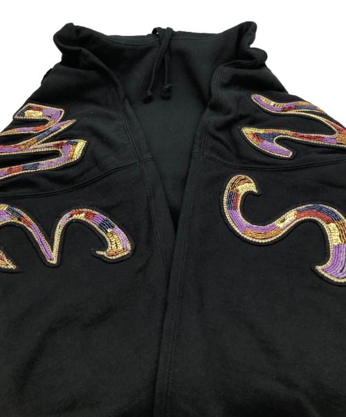 SUPREME（シュプリーム）Supreme (シュプリーム) SS22 Beaded Hooded Sweat Shirt ブラック サイズ:Largeの古着・服飾アイテム