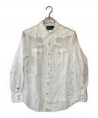 POLO RALPH LAURENポロ・ラルフローレン）の古着「DENVER WESTERNリネンシャツ」｜ホワイト