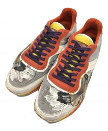 ETRO（エトロ）の古着「タイガーペイントローカットスニーカー」｜グレー